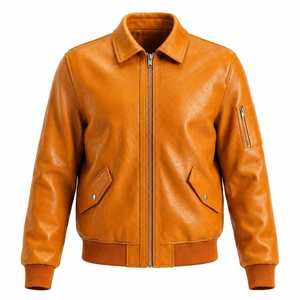 ProudFlex Premium Quality Faux Leather <b>Jacket</b> Casual Zipper Outerwear Comfortable Daily Fashion Apparel Regular Fit - Product Image 1