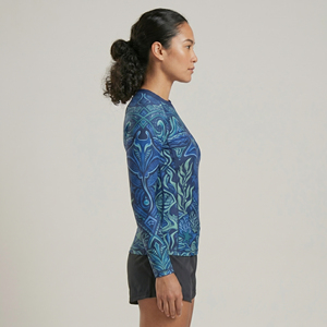 UV Protection Women Rash Guard <b>Athletic</b> Swim Shirt Soft Flexible Fabric Beach Surf Snorkel Outdoor Active Wear - Product Image 6