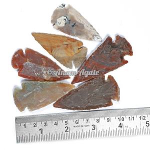 Flèches d'agate faites à la main pour l'emballage de fil Pierre précieuse Agate Flèche pour la fabrication de pendentif Lot en vrac pour l'exportation depuis l'Inde - Product Image 6