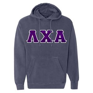 Sweat-shirt rouge avec logo de broderie en chenille Couleur Logo de l'université Wear Sororities Pull-over Hoodies - Product Image 6