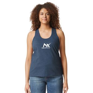 Camiseta sin mangas de algodón suave para mujer, estilo racerback, informal, para fitness, yoga, deporte, verano, uso diario - Product Image 1