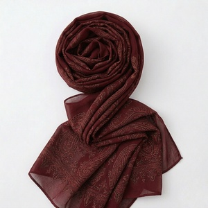 Stylish Womens <b>Chiffon</b> <b>Scarves</b> Soft Lightweight Breathable Customizable Hijab Wrap Muslim Shawl Long Fashion Head <b>Scarf</b> - Product Image 6