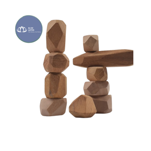 Blocs d'équilibre en bois naturel écologiques de haute qualité, jeu d'empilage éducatif pour enfants, jouet de construction, vente en gros, exportation - Product Image 1