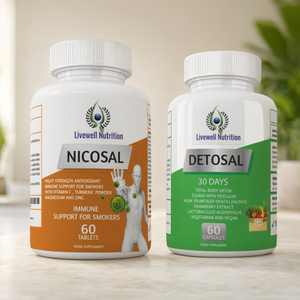 Livewell Nutrition Nicosal Detosal Supplément Duo 60 Comprimés 60 Gélules Soutien Immunitaire et Détoxifiant - Product Image 3