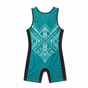 <b>Men</b> Wrestling <b>Singlets</b> Stretchable And Comfortable <b>For</b> Daily Training Gym Practice Matches And Competition Wear - Product Image 2