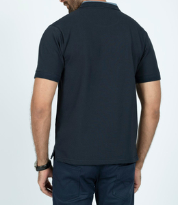 T-shirt formel pour homme de qualité supérieure, à manches courtes, imprimé, léger, respirant, en tissu tricoté écologique - Product Image 6