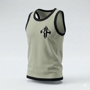 Premium Quality Customized Design Technics <b>Printed</b> <b>Material</b> 100%Cotton Men's Tank Style Causal by RIVIAN ATLANTIC - Product Image 5