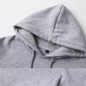 Pull-over à capuche en coton unisexe Sweat-shirt uni d'hiver avec logo personnalisé brodé OEM Design pour l'entraînement sportif Gym tricoté - Product Image 3