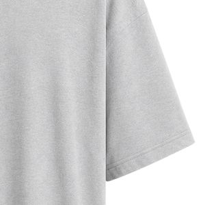 เสื้อยืดคอกลมสีเทา ปักลายตัวอักษรเรขาคณิต JJ พร้อมลายกราฟิกขนาดใหญ่ด้านหลัง เสื้อผ้าลำลองสไตล์สตรีทแวร์ เสื้อผ้าสั่งทำพิเศษ - Product Image 4