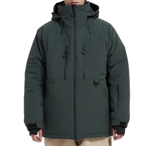 Chaqueta de Esquí Impermeable y Aislada para Hombre, Personalizada, con Capucha Desmontable y Múltiples Bolsillos con Cremallera - Product Image 1