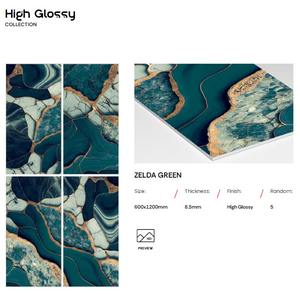 Azulejo de porcelana de 600x1200 mm, pulido, de alto brillo, para suelo y pared, con aspecto de mármol blanco Carrara, para el hogar. - Product Image 3