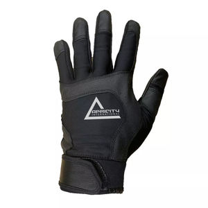 Gants de frappe de baseball de qualité supérieure en cuir véritable, paume rembourrée antidérapante, fermeture auto-agrippante, gants d'entraînement pour adultes, impression personnalisée - Product Image 4