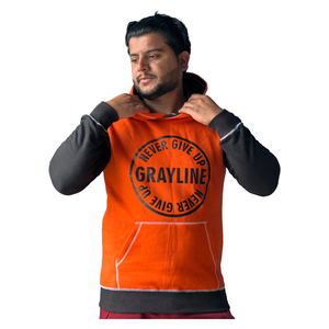 เสื้อฮู้ดผู้ชายผ้าฟลีซทรงเข้ารูปสไตล์ยุโรปอเมริกา ตะเข็บแบบ Reverse Stitching เหมาะสำหรับกิจกรรมกลางแจ้ง มีกระเป๋าและแขนเสื้อแบบ Reglan - Product Image 6