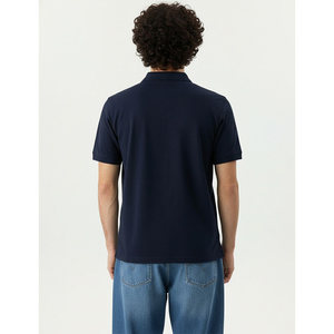 Polo d'affaires d'été 2026 de haute qualité, séchage rapide, respirant, avec logo personnalisé, pour le golf, bande noire, pour hommes, OEM - Product Image 3
