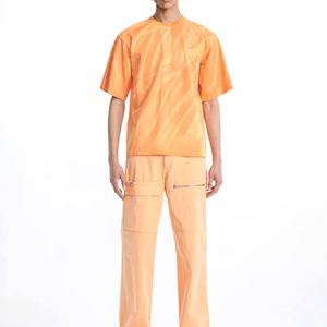 T-shirt à manches courtes surdimensionné pour homme, 100% coton, séchage rapide, écologique, respirant, tricoté, col rond, style décontracté - Product Image 1