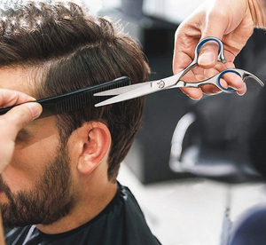 Latest Design Professional Right-Handed Straight Lightweight Non-Foldable Barber Scissors Sharp Stainless Steel Custom - Product Image 6