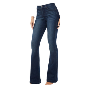 Jeans de Mezclilla Casuales de Corte Regular para Mujer, Cintura Alta, Pintados, Impresión Personalizada, Fabricante Mayorista OEM ODM, Colección de Fábrica - Product Image 1