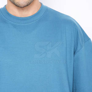 Camiseta Lisa Oversize de Verano Personalizada con Logo para Hombre - Product Image 4
