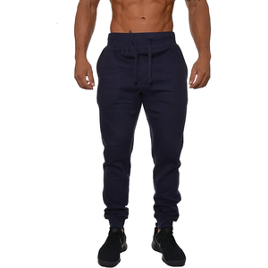 Men's Autumn Casual Straight Mid Waist Fitness Sweatpants Trousers Sports Quick Dry Breathable Plus Size <b>Plain</b> Dyed - Product Image 1