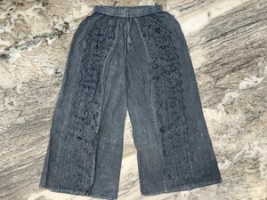 Flowy Wide Leg Palazzo <b>Pants</b> High Rise Straight Fit Regular Floral/Animal Print 100% Rayon Quick Dry Eco-Friendly Drawstring - Product Image 5