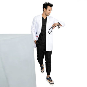 Bata de Laboratorio con Botones para Profesionales, Bata de Laboratorio Técnica Resistente al Fuego, Bata Blanca Clásica para el Cuidado de la Salud o la Investigación - Product Image 4
