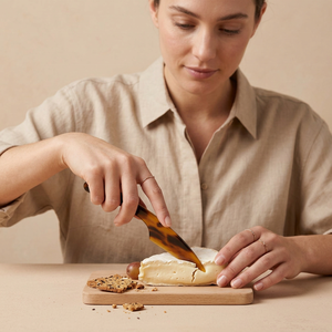 Ensemble de couteaux à fromage en résine écologique, motif marbré Aqua Swirl, lavable au lave-vaisselle, portable, couleur personnalisable, pour restaurant - Product Image 1