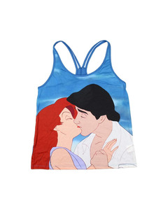 Camiseta sin mangas Azhar para hombre, diseño de la Sirenita Ariel y el Príncipe Eric, cuello redondo, transpirable, 100% algodón, malla - Product Image 2