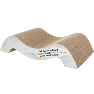 Rascador de Cartón Gris XXL de 64 x 14 x 37 cm para Árboles para Gatos y Rascadores - Product Image 2