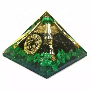 Pirámide curativa de orgona de ágata de alta calidad, estilo religioso, orgonita de cristal, pirámide de energía, piedras preciosas, venta al por mayor, orgona Reiki - Product Image 4