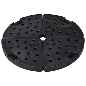 <b>Large</b> Heavy Weight Black HDPE Plastic Patio <b>Umbrella</b> Base Endurance Features - Product Image 3