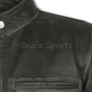 Chaqueta de cuero para hombre, ropa exterior de moda premium, chaqueta de invierno elegante para hombre, chaqueta de cuero genuino de alta calidad, chaquetas duraderas para hombre - Product Image 3