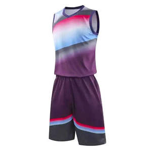 Conjunto de Uniforme de Baloncesto Transpirable para Entrenamiento en Equipo, Ropa Deportiva Profesional Ligera de Secado Rápido, Jersey de Baloncesto con Logotipo de Equipo Personalizado - Product Image 1