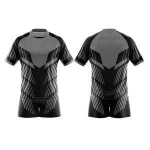 เสื้อรักบี้แบบสั่งทำพิเศษ คุณภาพสูง ดีไซน์ใหม่ สำหรับทีมกีฬาสโมสร แห้งเร็ว พิมพ์ลายแบบซับลิเมชั่น - Product Image 1