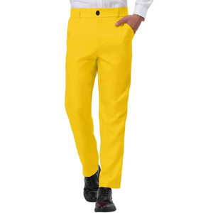 Pantalon de bureau droit pour homme RABUSH SPORTS, coupe ajustée, 100 % coton toile respirant et écologique, haute qualité, vente en gros - Product Image 6