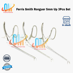 Pinza Kerrison Ferris-Smith Bite de 8 pulgadas con eje de 5 mm, juego sólido para cirugía de columna vertebral en quirófano Acero Inoxidable de Grado Médico |   OldMed - Product Image 4