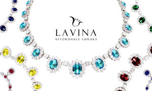 Pulsera unisex LAVINA chapada en rodio CZ mezcla de colores nupcial clásica - Product Image 5