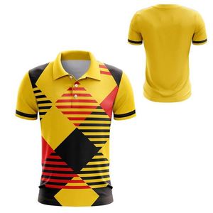 Camisa de Golf para Hombre, Tejida, con Cierre, de Secado Rápido, Manga Corta, Deportiva, con Logotipo Frontal Sublimado, Personalizada OEM - Product Image 1