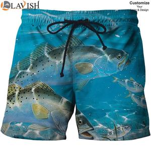 Shorts de bain décontractés pour hommes 100 % polyester, séchage rapide, respirants, écologiques, anti-plis, service OEM inclus - Product Image 3
