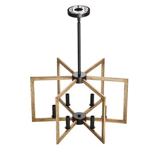 Lampadario Moderno in Metallo a 6 Luci, Altezza Regolabile, per Sala da Pranzo, Certificato CE per Uso Alberghiero, AC - Product Image 1