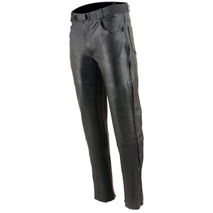 Latest Design Hot Sales Washed <b>Men</b> <b>Leather</b> Pants Wholesale Best Quality Low Price <b>Leather</b> <b>Men's</b> Pants - Product Image 1