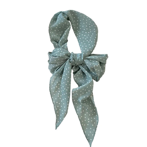 Polka Dot Scarf Long Silk Necktie Seaside Vacation <b>Wrap</b> <b>Sweet</b> Style Hair Ribbon Vintage Polka Dot Bandana Multi-functional - Product Image 5