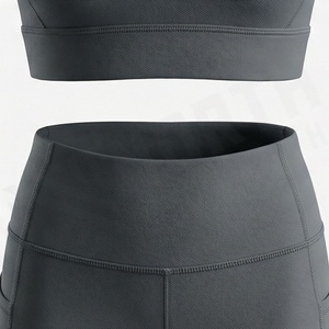 Conjunto de Yoga sin Costuras de Secado Rápido para Mujer, Sujetador Deportivo Reversible, Leggings Transpirables, Ropa Deportiva, Color Personalizado - Product Image 5