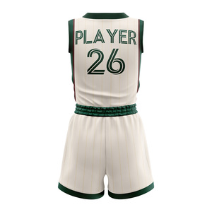 Uniformes de Baloncesto LUUK, Conjunto de Camiseta sin Mangas y Pantalones Cortos Sublimados, Absorbentes de Humedad, 100% Poliéster, Uniforme de Baloncesto Unisex para Adultos - Product Image 6