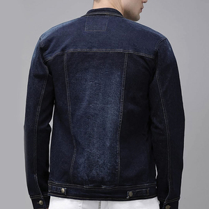 Ventes en gros de vestes en jean en coton pour hommes, style streetwear 2024, design personnalisé, nouvelle mode d'hiver avec service OEM - Product Image 3