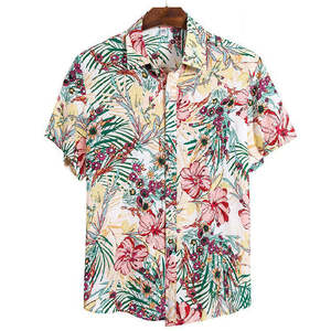 Camisa Hawaiana de Manga Corta para Hombre, Verano, Playa, Venta al Por Mayor de Fábrica, Personalización - Product Image 3