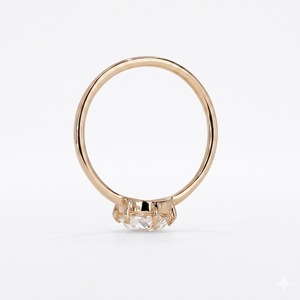 Anillo de Diamante Cultivado en Laboratorio CVD de Corte Redondo de 2 Quilates, Certificado IGI, Claridad VS1, Color E, Oro de 10K, Anillo de Compromiso Solitario - Product Image 5