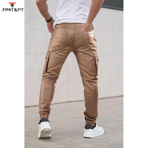 กางเกงหนังผู้ชายคุณภาพสูง ระบายอากาศได้ดี น้ำหนักปานกลาง สไตล์ลำลอง กันน้ำ ขายส่ง ออกแบบโลโก้ของคุณเอง กางเกงหนังฟอก - Product Image 3