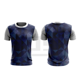 Camiseta Cómoda para Hombre, Tejido Transpirable de Spandex/Poliéster, Cuello Redondo, Estampado Tie-Dye, Manga Corta, Corte Clásico Regular - Product Image 3