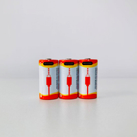 Baterai Li-ion CR123A 3.0V 800mAh Isi Ulang USBC Tegangan Konstan 1000 Siklus untuk Kamera Senter Perangkat Keamanan