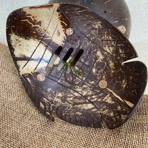 <b>Cheap</b> Price Sustainable Coconut Shell Soap Dish <b>Sets</b> Vintage Handpainted Eco-Friendly Wood Tray Holder Biodegradable Business - Product Image 3